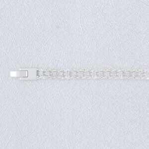 Silver Cubic Zirconia Rope Ballerina Tennis Bracelet